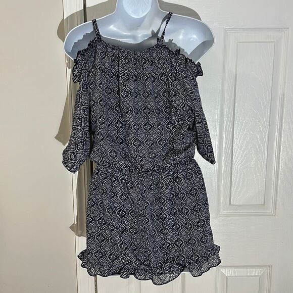 NWOT Ella Moss girls Slit Shoulder Chiffon Romper size 14 - Picture 3 of 7